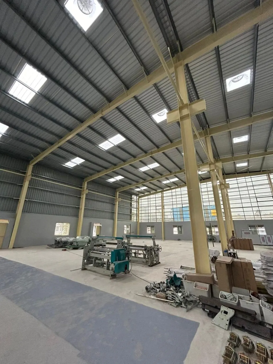 Completed factory steel fabrication