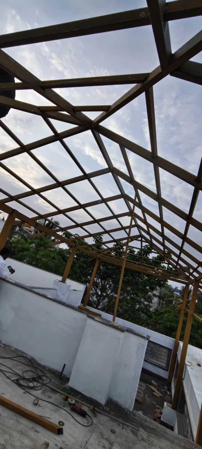 Large Pergola Frame for Terrace Roofing in Bengaluru