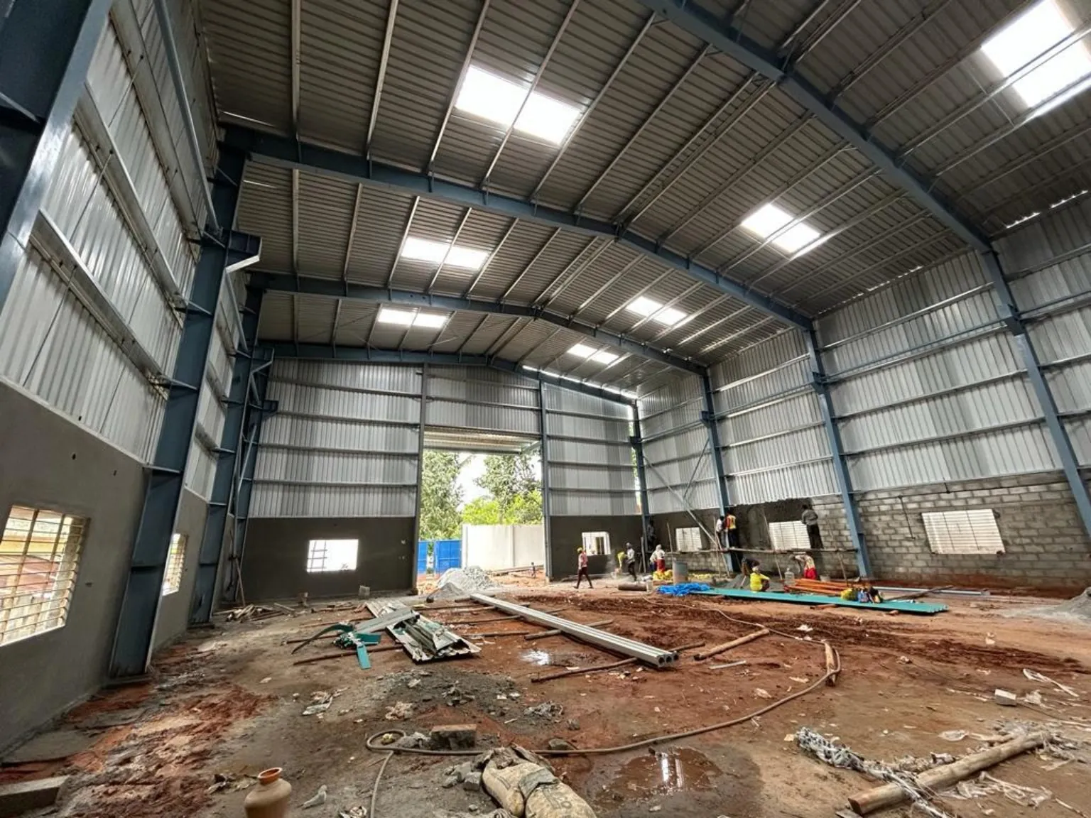 Warehouse steel construction